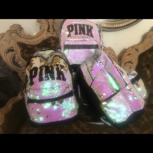 PINK | REVERSIBLE SEQUINED CAMPUS BACKPACK